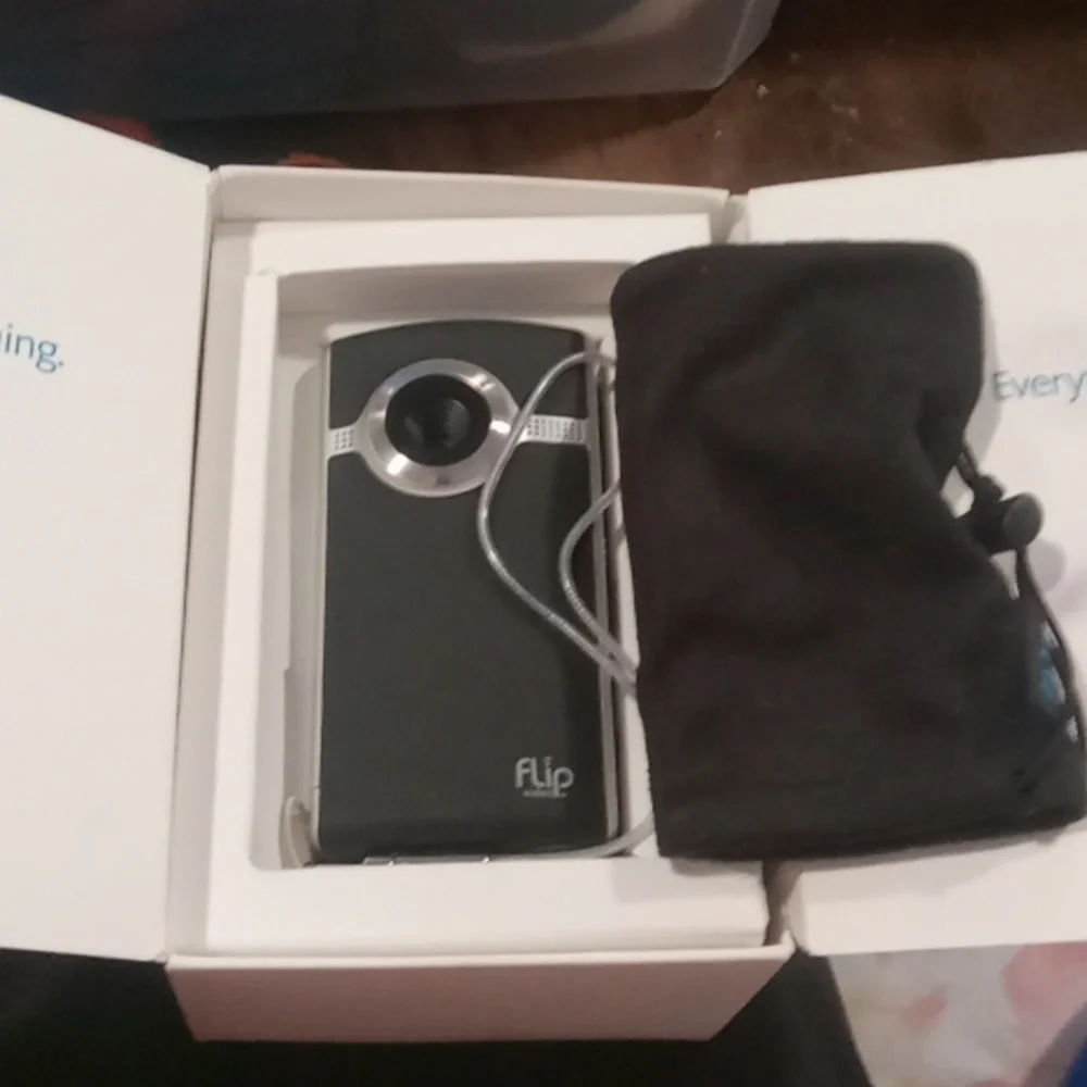Flip video camera